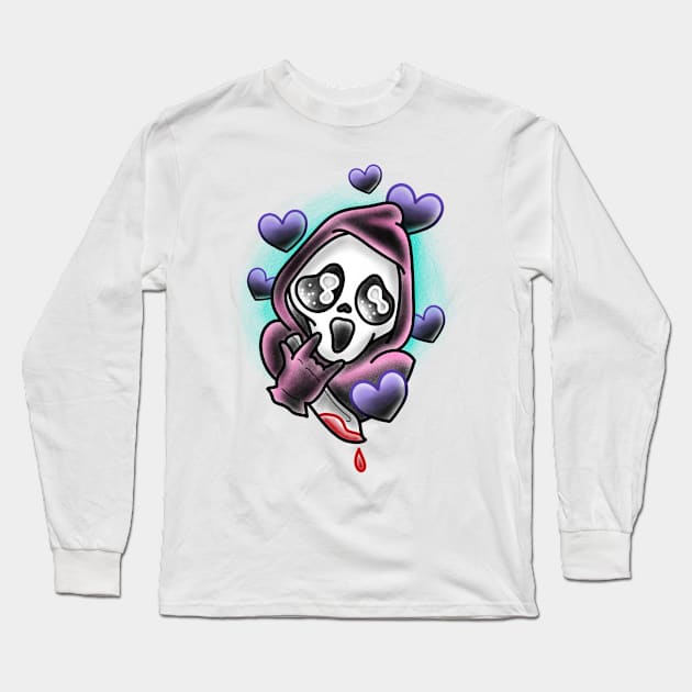 Lovely Scream Long Sleeve T-Shirt by Jahaziel Sandoval